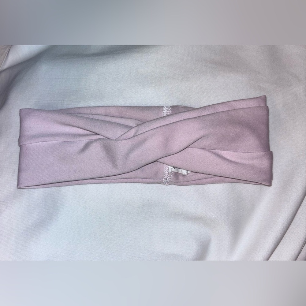 Athleta Twist Front Headband | One Size | Mauve Pink